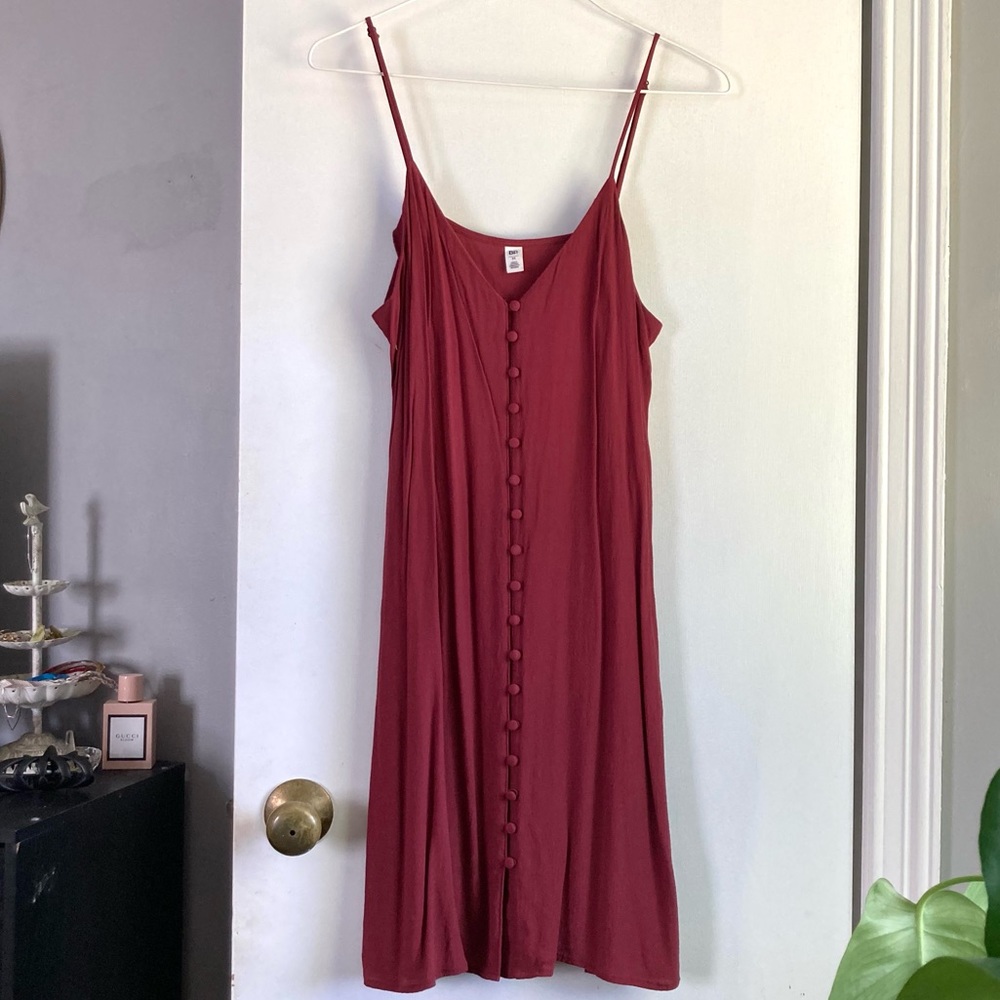 BP by Nordstrom maroon spaghetti strap dress in size M